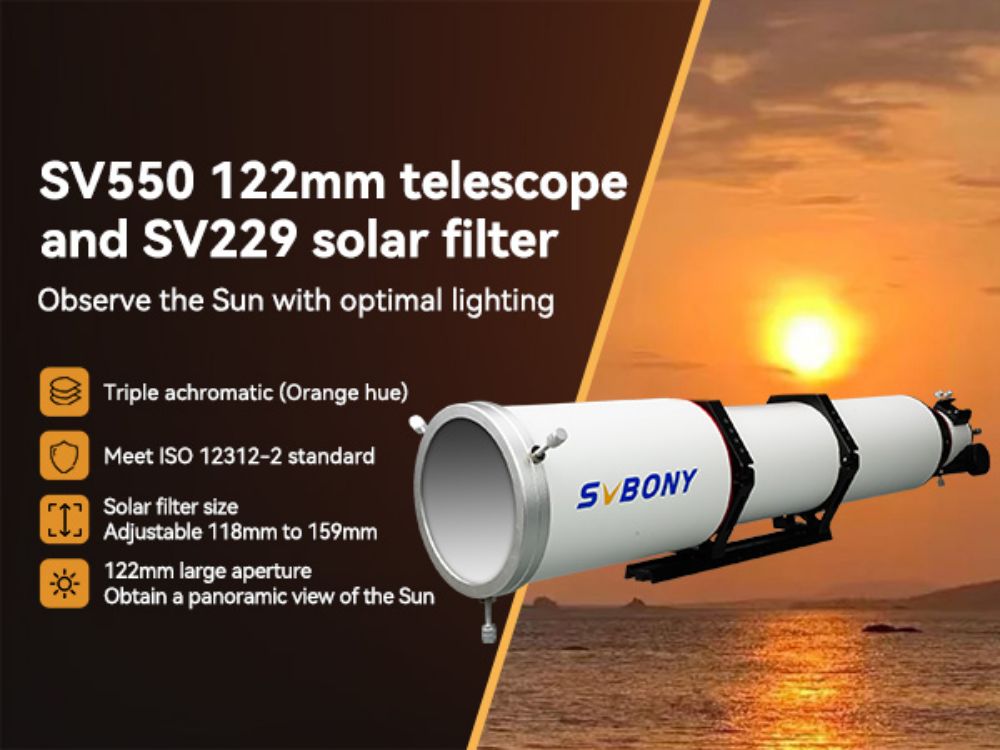 SV503/SV550 Refractor Telescope - SV229 Solar Filter For Solar Observaions